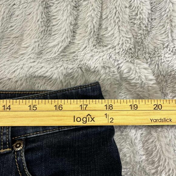 Chicos So Slimming Womens Jeans 2.5 Short Straight Leg Dark Wash Stretch Western - Picture 7 of 9